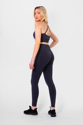 Pulse Scrunch Bra Dark Grey